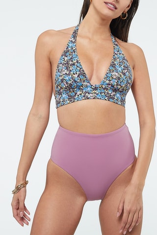 Bikinibroekje Hoge Taille - Lichtpaars