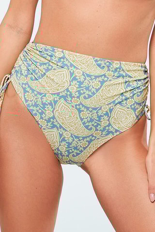 Bikinibroekje Hoge Taille Brooke Blauw