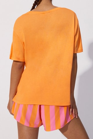 Pyjamashirt Charliniz- Oranje - Undiz