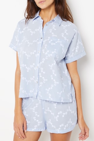 Camisa de pijama - Azul-celeste