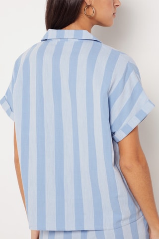 Pyjamablouse - Blauw