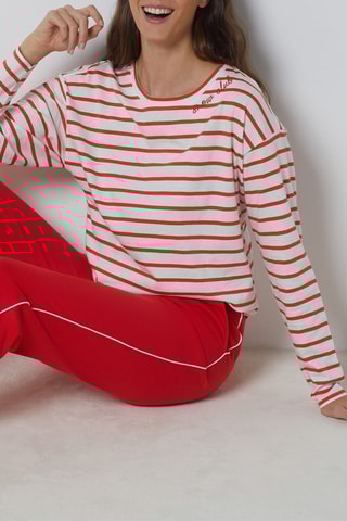 Pyjamashirt Sanae - Rood