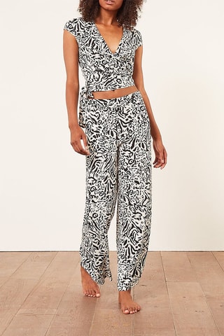 Crop Top Guepard Blauwgroen