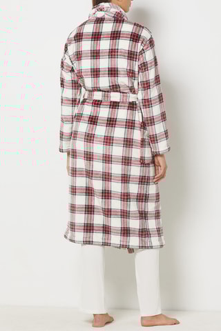 Badjas - Wit en Rood