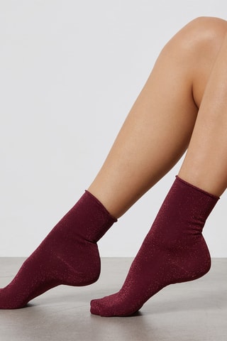 Sokken Etincellenew - Bordeauxrood