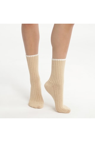 4 Paar Sokken Bambou- Beige