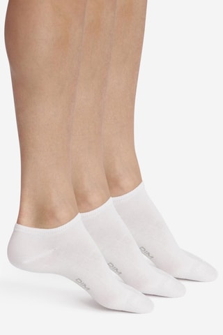 3 Paar Enkelsokken Coton Nice Price - Wit