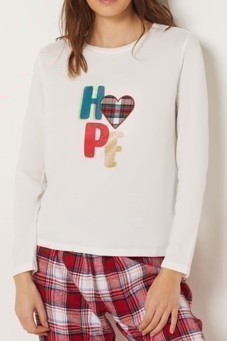 Pyjamashirt Virginien - Wit