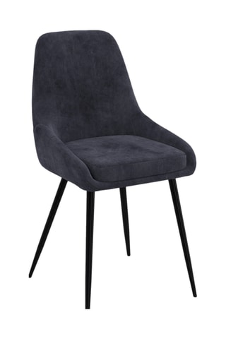 2 sillas Olivia - 47,5 x 79 x 54 cm - Tapizado de terciopelo