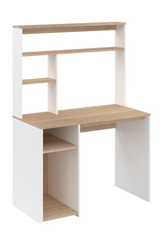 Secretária com prateleiras de arrumação Danny - 100 x 50 x 143 cm