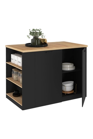 Isla central de cocina de 2 puertas - 120 x 90 x 70 cm