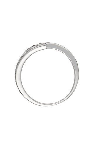 Anel Lanis Ouro branco, safiras e diamantes