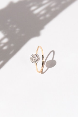 Anel Mon rayon de Soleil  Ouro amarelo e diamantes