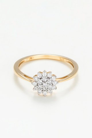 Anel 
Ouro amarelo e diamantes