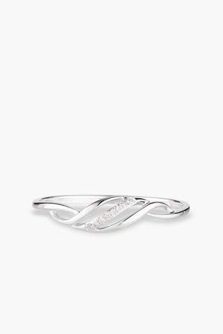 Anel Life Ouro branco e diamantes