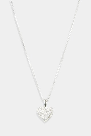 Pendente Cœur Pris  Ouro branco e diamantes