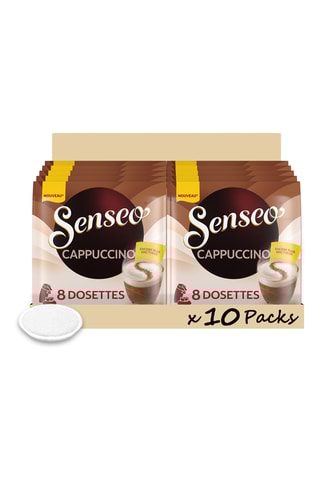 80 dosettes Senseo - Cappuccino - 10 x 8 dosettes