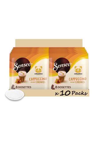 80 dosettes Senseo - Cappuccino Caramel - 10 x 8 dosettes