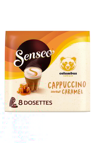 80 dosettes Senseo - Cappuccino Caramel - 10 x 8 dosettes