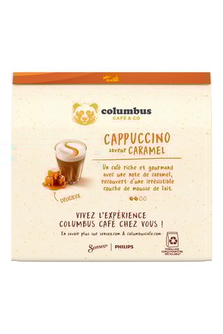 80 dosettes Senseo - Cappuccino Caramel - 10 x 8 dosettes