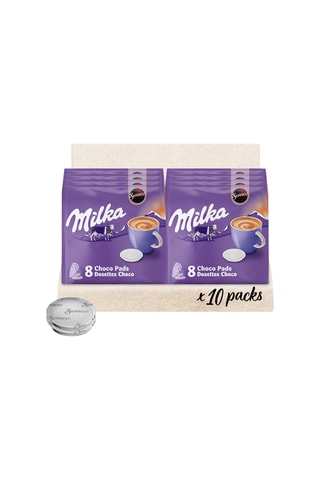 80 dosettes Senseo - Milka Chocolat - 10 x 8 dosettes