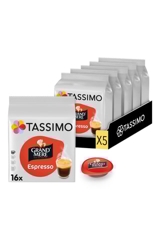 80 monodosis Tassimo - Grand Mère Café Espresso - 5 x 16 cápsulas