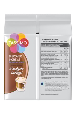 40 dosettes Tassimo - Maxwell House Cappuccino Choco - 5 x 8 dosettes