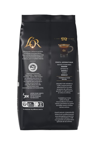 6 x 500 g - Café en grano L'Or Ristretto - Intensidad 9