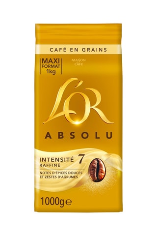 9 x 1 kg - Café en grano L'Or Absolu - Intensidad 7