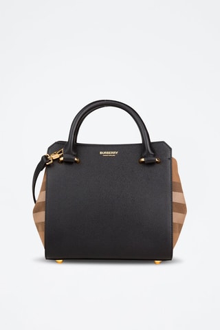 Sac à main en cuir Mini Banwell - Noir