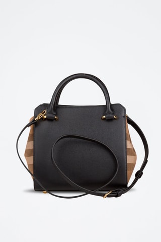 Sac à main en cuir Mini Banwell - Noir