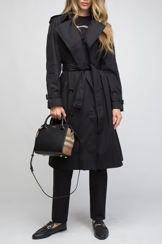 Sac à main en cuir Mini Banwell - Noir