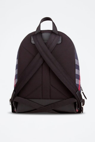 Sac à dos Jeff Check - Bleu marine et gris