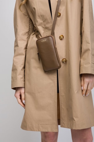 Pochette en cuir Phone Pouch Lgl - Marron