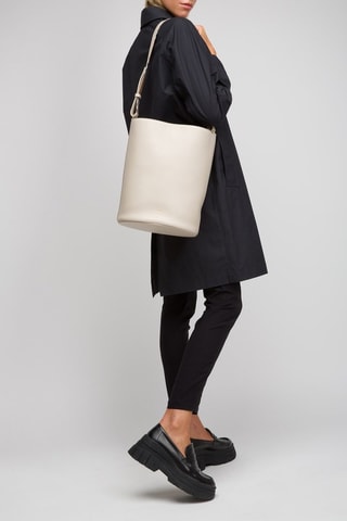 Sac seau en cuir Large Bucket Lgl - Blanc