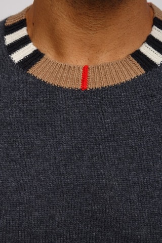 Pull en laine et cachemire Noland Black - Gris