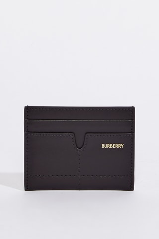 Porte-cartes en cuir de veau Snip Sandon - Noir