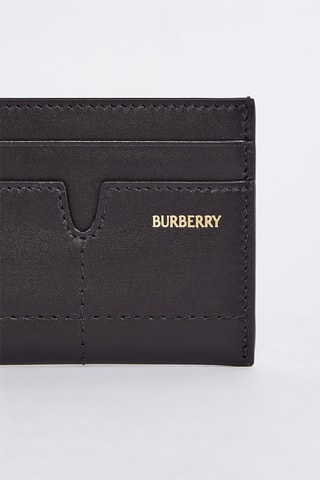 Porte-cartes en cuir de veau Snip Sandon - Noir