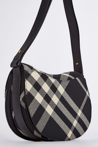 Sac à bandoulière en cuir de veau Rocking Horse - Noir