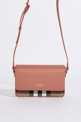 Sac à bandoulière en cuir de veau New Hampshire - Rose foncé