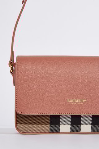 Sac à bandoulière en cuir de veau New Hampshire - Rose foncé