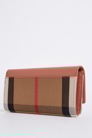 Portefeuille en cuir de veau Halton - Rose foncé