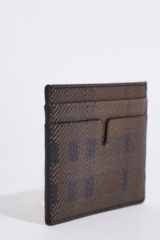 Porte-cartes en cuir de veau Sandon - Noir