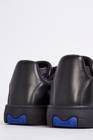 Baskets en cuir de veau Mf Box - Noir