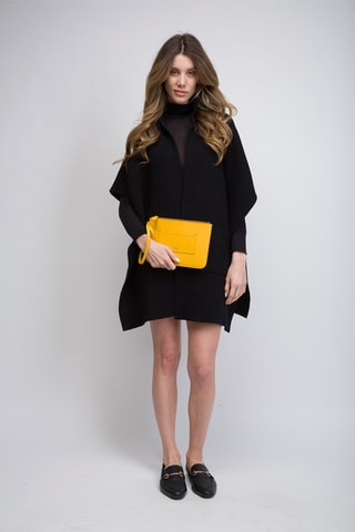 Pochette en cuir d'agneau New Peyton - Jaune