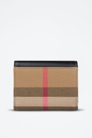 Portefeuille en cuir Lancaster  - Noir et beige