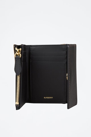 Portefeuille en cuir Lancaster  - Noir et beige