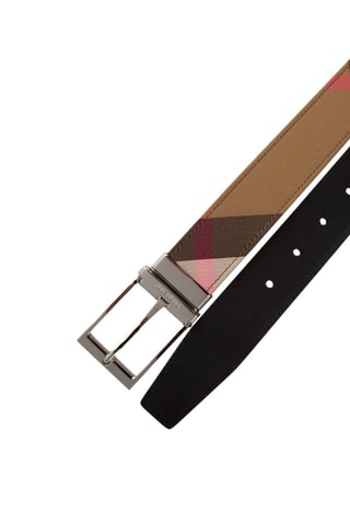 Ceinture réversible Mb Louis35 Reversible Check Bin - Taupe