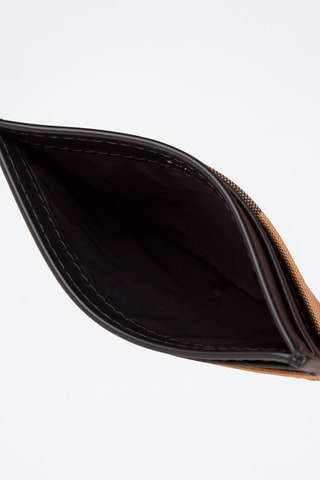 Porte-cartes en cuir Ms Sandon Check Bin - Taupe