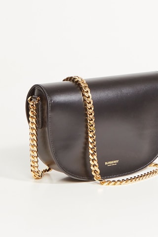 Sac bandoulière en cuir Claudine - Noir